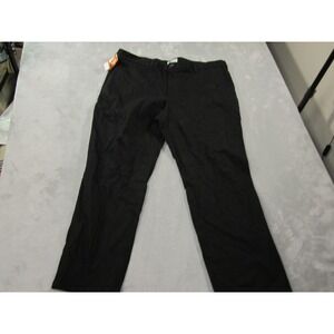 Dockers Pants Mens 42x30 Black Signature Khaki Classic Fit Stretch‎ No Wrinkles